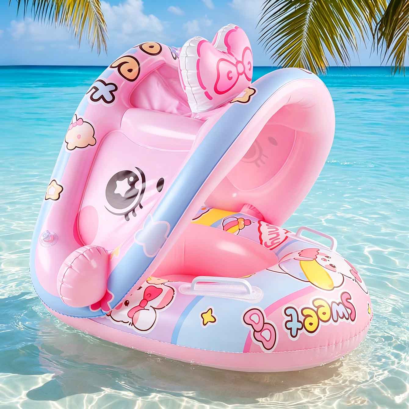 Pool Float Ring Inflatable - 1PC Inflatable Pool Float Seat With