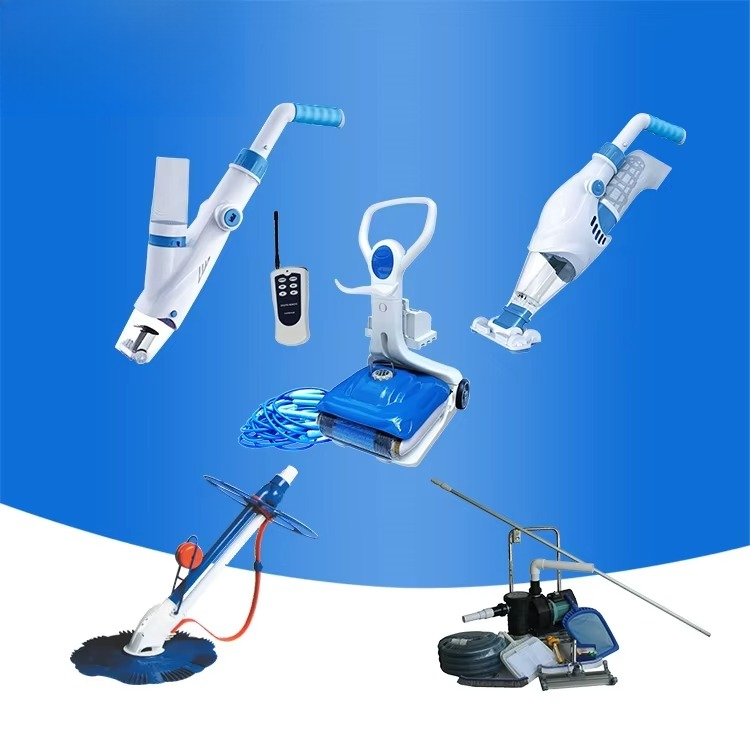 Pool Vacuum Manual - Pool Cleaner, Rechargeable Manual Cleaning Kit,