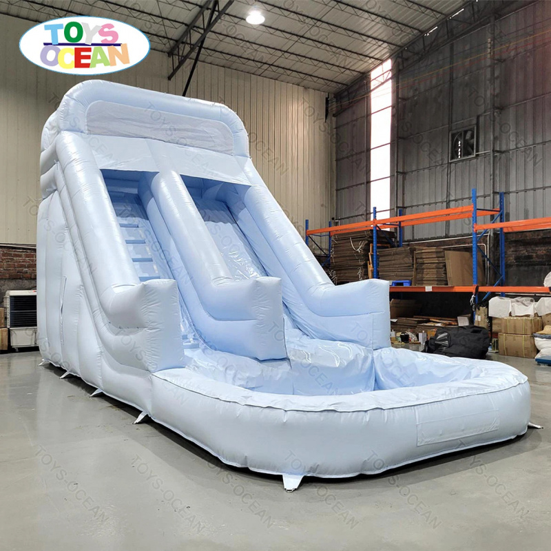 Customized Single Color 0.55mm - đánh giá và giá Water Slide Inflatable
