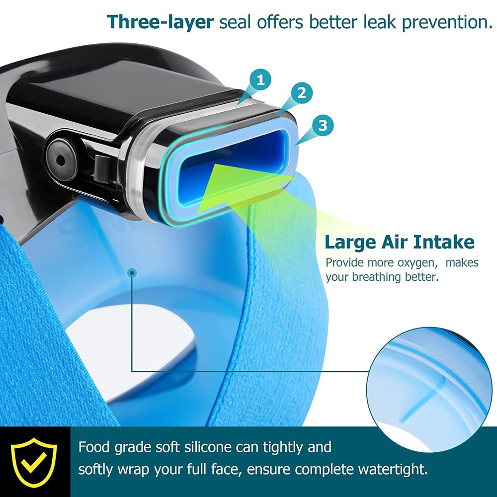 New Full Face Diving Mask with - đánh giá và giá Snorkel Mask Full Face