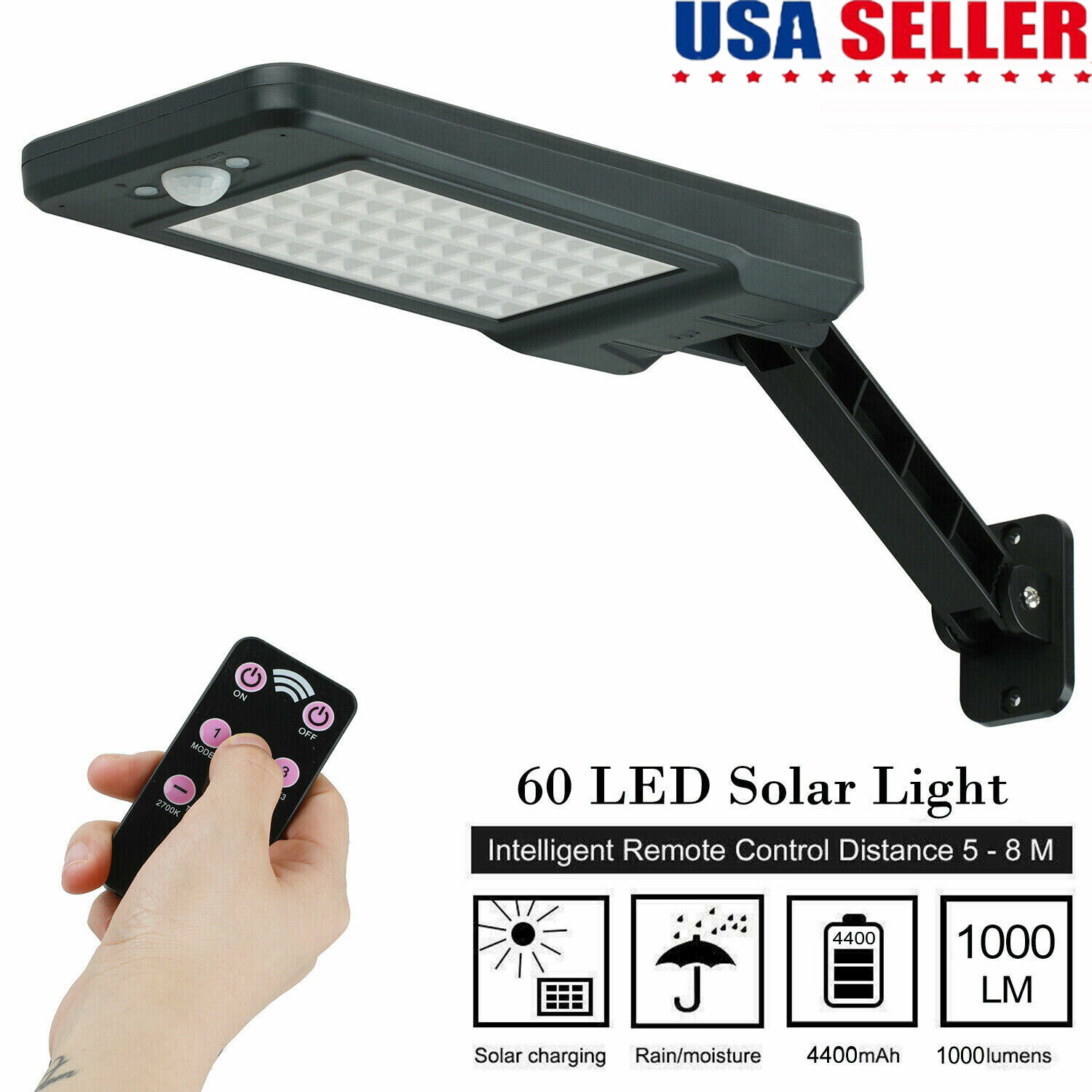 Solar Powered Wall Lamp 60 Lum - đánh giá và giá Pool Light Solar Rechargeable