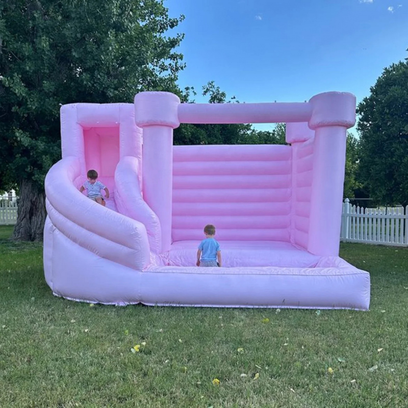Custom Pink Castle Inflatable  - đánh giá và giá Water Slide Inflatable