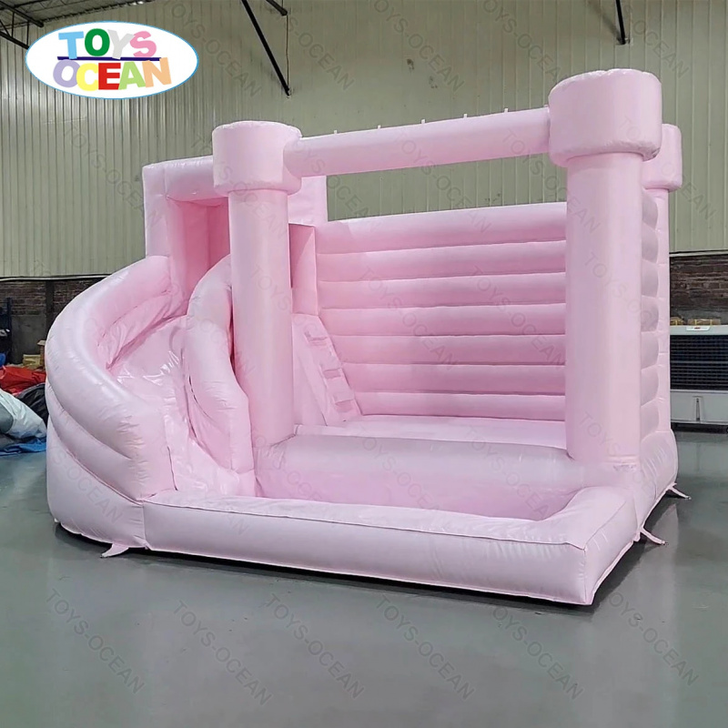 Custom Pink Castle Inflatable  - đánh giá và giá Water Slide Inflatable