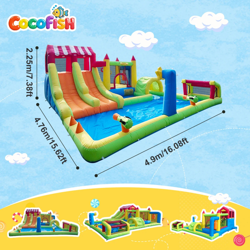 Cocofish Cocofish Backyard Sum - đánh giá và giá Water Slide Inflatable