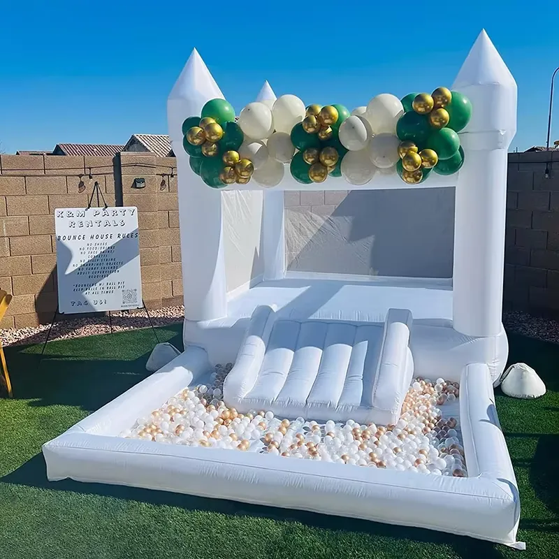 20264m White Grade Inflatable  - đánh giá và giá Water Slide Inflatable