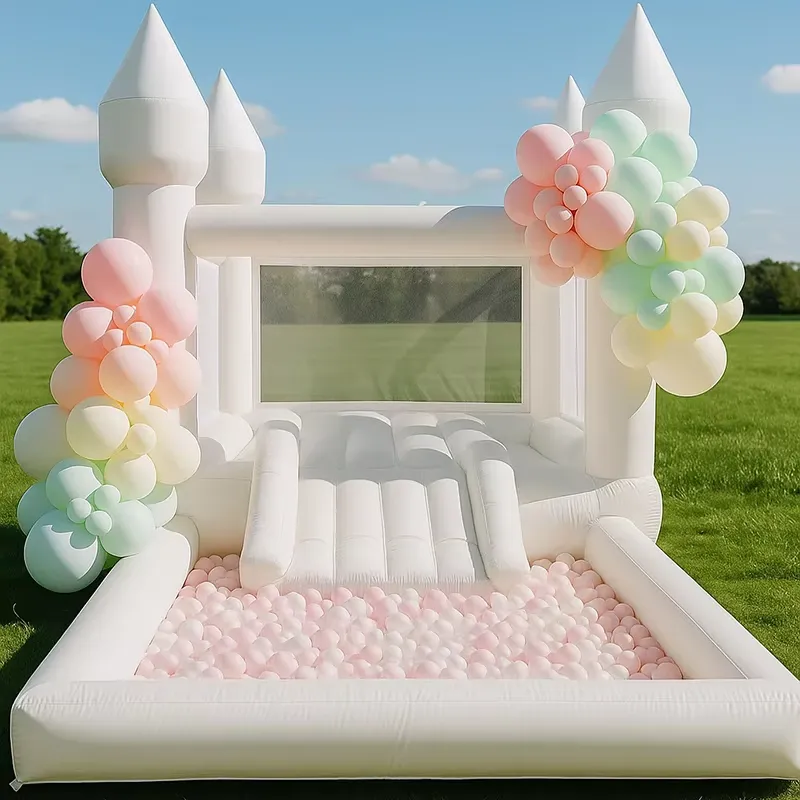 20264m White Grade Inflatable  - đánh giá và giá Water Slide Inflatable