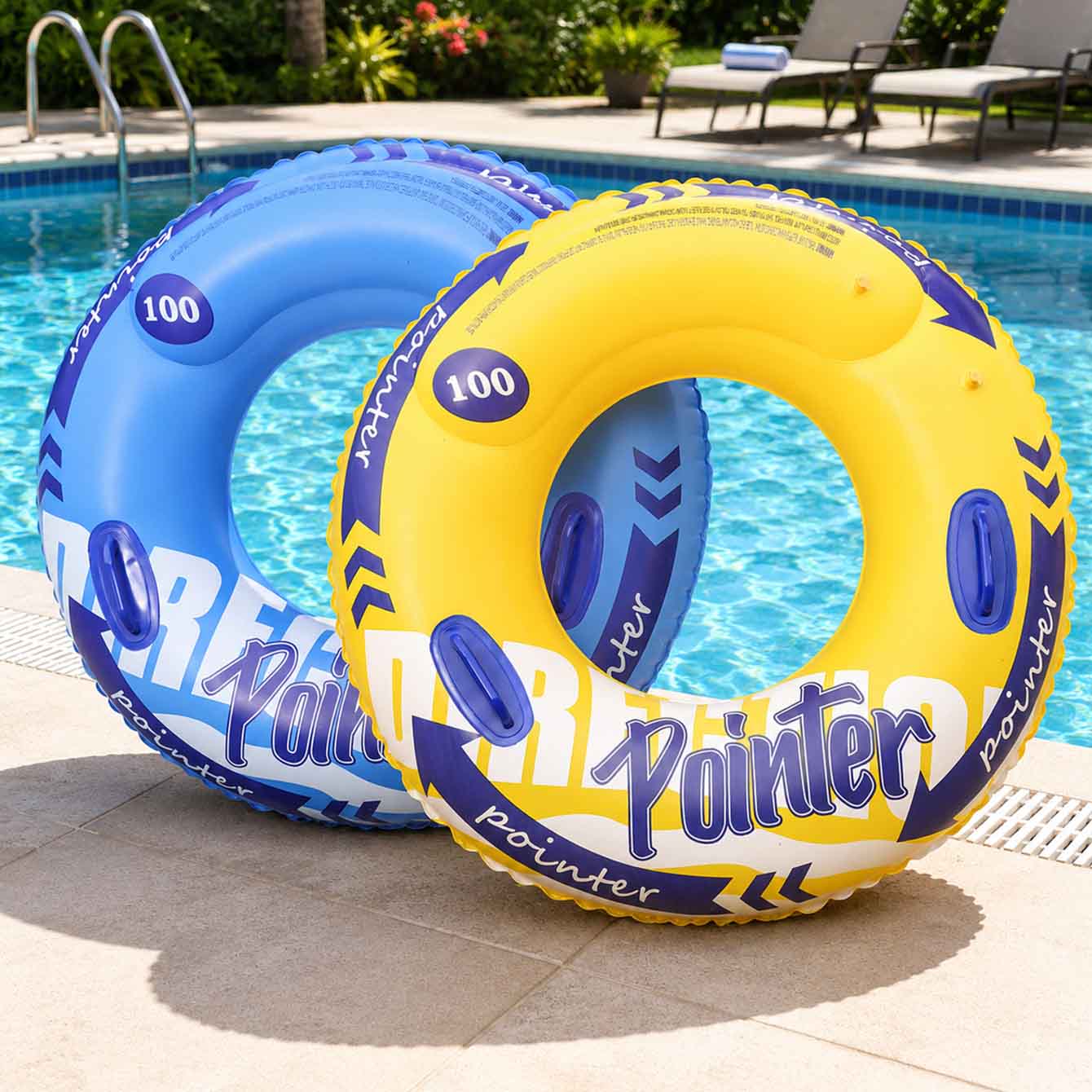 1PC Inflatable Swim Ring with  - đánh giá và giá Pool Float Ring Inflatable