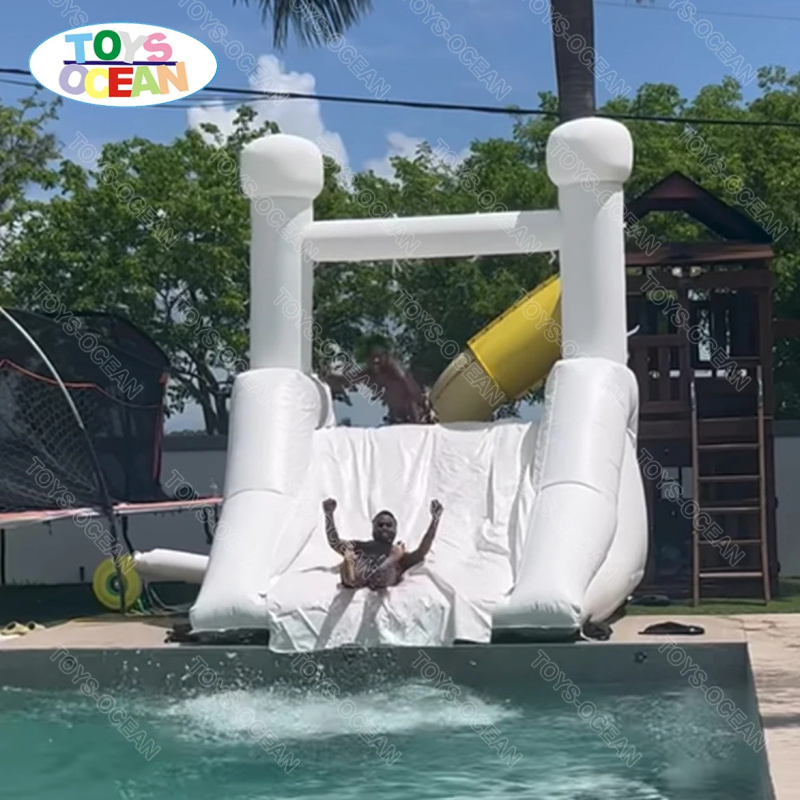 Custom Backyard White Water Sl - đánh giá và giá Water Slide Inflatable